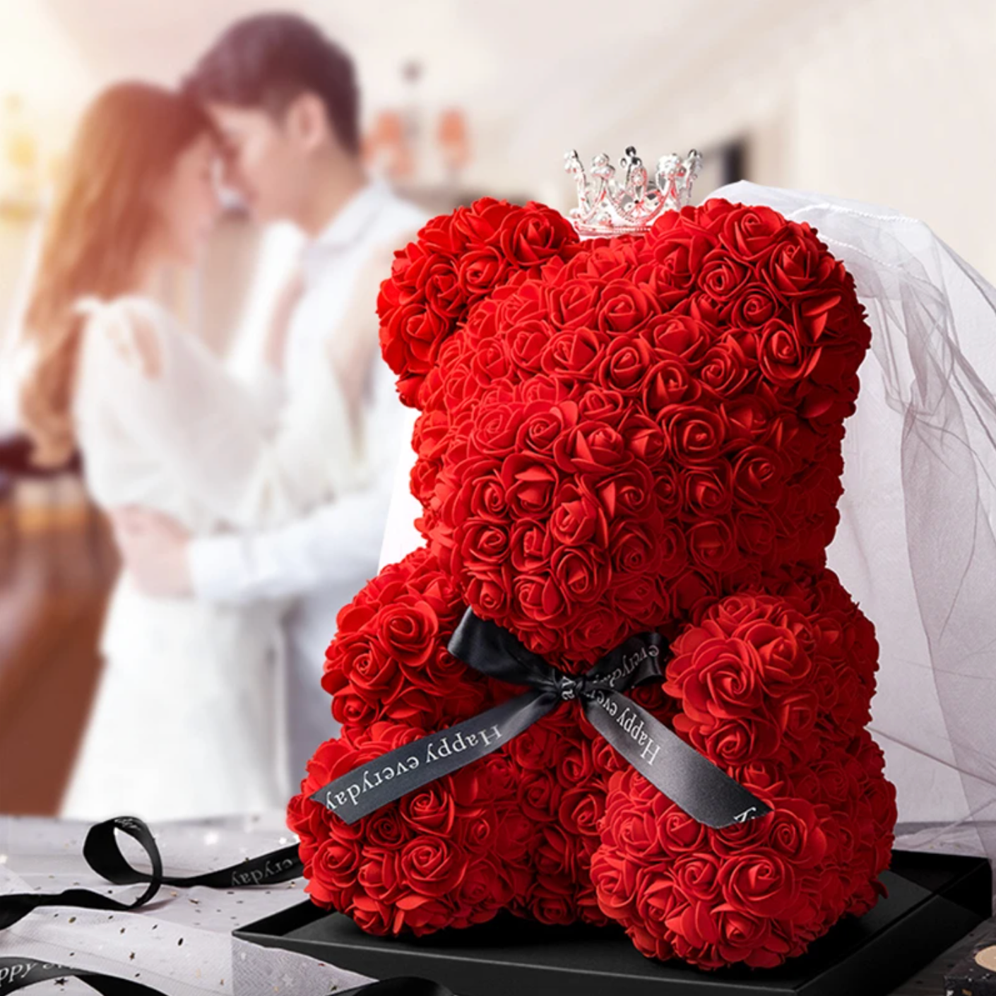 Eternal Love: Rose Teddy Bear